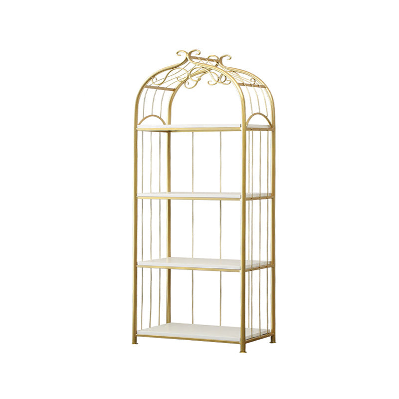 Glam Style Gold Bookshelf Metal Open Shelf Bookcase for Home Clearhalo 'Bookcases' 'furn' 'furn_bookcases' 'Furniture' 'furniture_bookcases' 'Office Furniture' 5035034