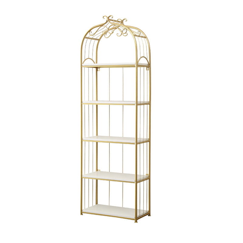 Glam Style Gold Bookshelf Metal Open Shelf Bookcase for Home Clearhalo 'Bookcases' 'furn' 'furn_bookcases' 'Furniture' 'furniture_bookcases' 'Office Furniture' 5035036