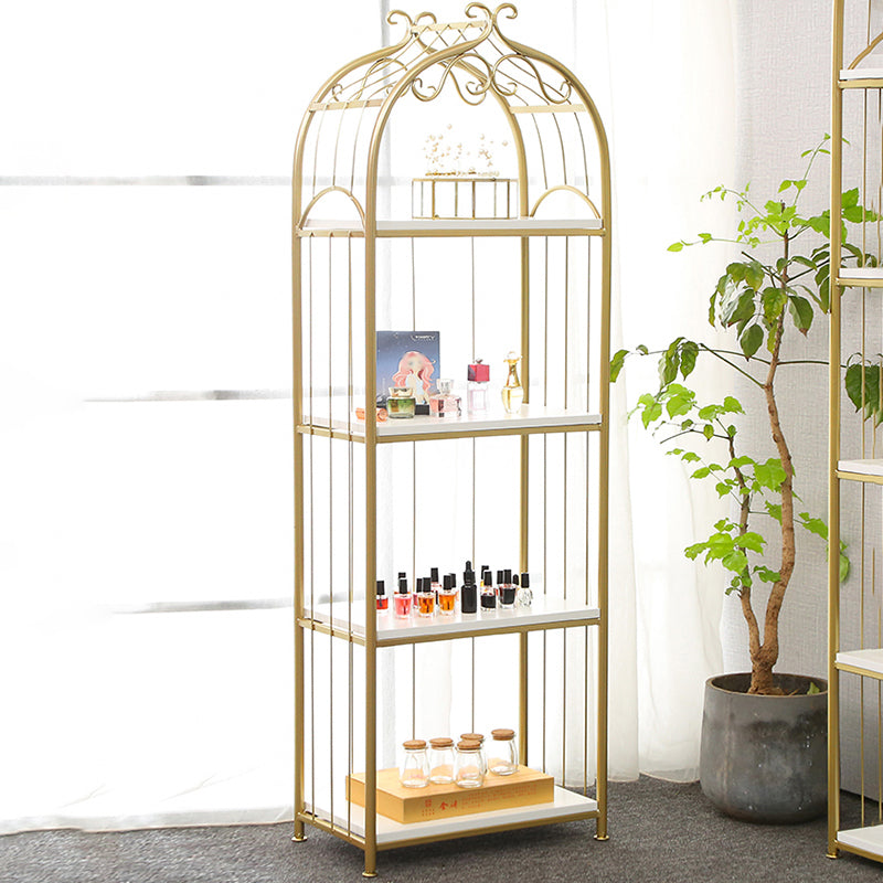 Glam Style Gold Bookshelf Metal Open Shelf Bookcase for Home Clearhalo 'Bookcases' 'furn' 'furn_bookcases' 'Furniture' 'furniture_bookcases' 'Office Furniture' 5035037