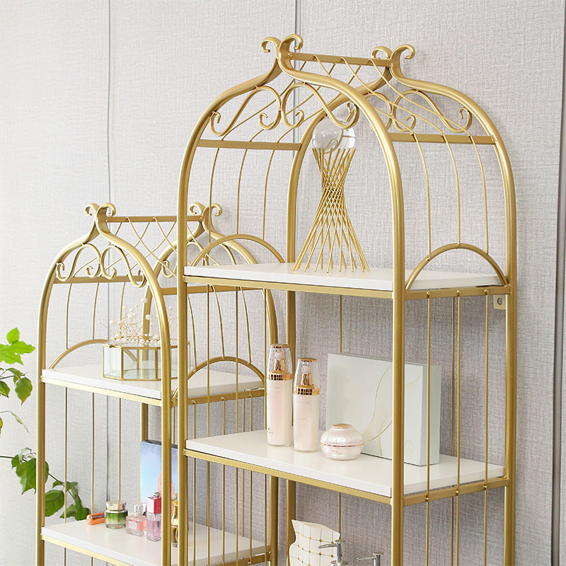 Glam Style Gold Bookshelf Metal Open Shelf Bookcase for Home Clearhalo 'Bookcases' 'furn' 'furn_bookcases' 'Furniture' 'furniture_bookcases' 'Office Furniture' 5035040