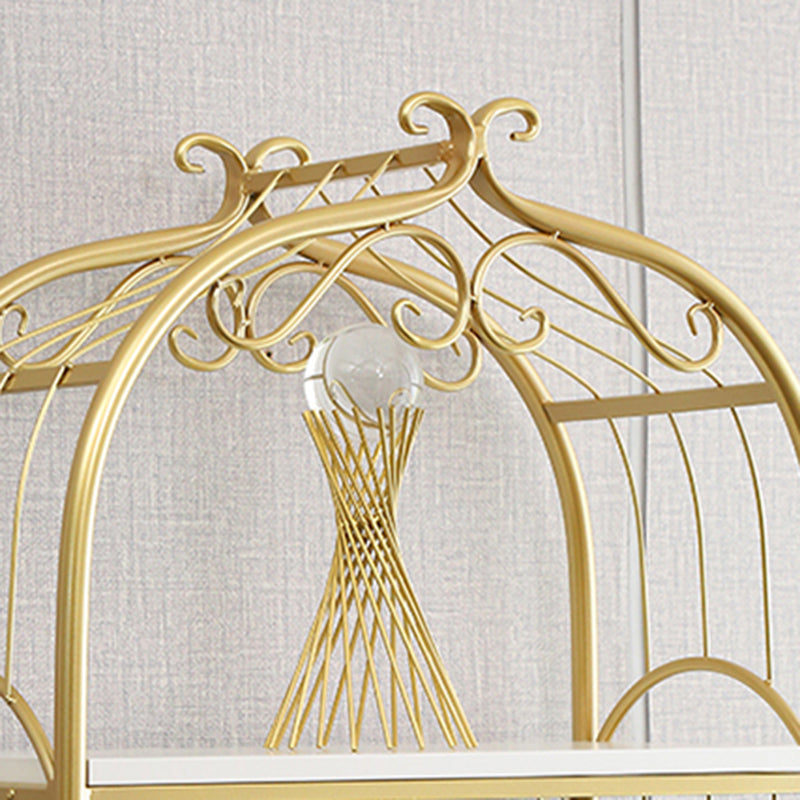 Glam Style Gold Bookshelf Metal Open Shelf Bookcase for Home Clearhalo 'Bookcases' 'furn' 'furn_bookcases' 'Furniture' 'furniture_bookcases' 'Office Furniture' 5035041