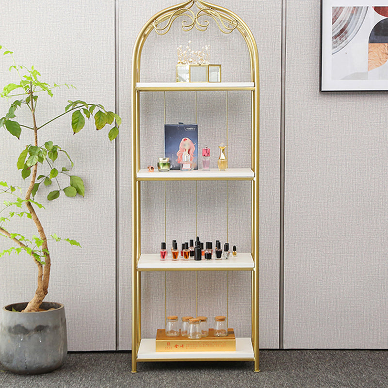 Glam Style Gold Bookshelf Metal Open Shelf Bookcase for Home Clearhalo 'Bookcases' 'furn' 'furn_bookcases' 'Furniture' 'furniture_bookcases' 'Office Furniture' 5035045