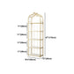 Glam Style Gold Bookshelf Metal Open Shelf Bookcase for Home Clearhalo 'Bookcases' 'furn' 'furn_bookcases' 'Furniture' 'furniture_bookcases' 'Office Furniture' 5035049