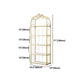 Glam Style Gold Bookshelf Metal Open Shelf Bookcase for Home Clearhalo 'Bookcases' 'furn' 'furn_bookcases' 'Furniture' 'furniture_bookcases' 'Office Furniture' 5035055