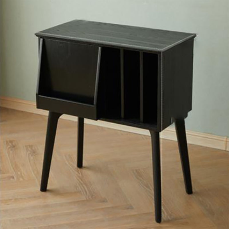 Glam Style Wood Standard Bookcase 25"L Vertical Closed Back Bookshelf Black Clearhalo 'Bookcases' 'furn' 'furn_bookcases' 'Furniture' 'furniture_bookcases' 'Office Furniture' 5035063