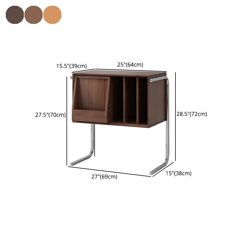 Glam Style Wood Standard Bookcase 25"L Vertical Closed Back Bookshelf Clearhalo 'Bookcases' 'furn' 'furn_bookcases' 'Furniture' 'furniture_bookcases' 'Office Furniture' 5035072