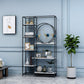 Glam Style Metal Bookshelf Etagere Open Shelf Bookcase for Home Clearhalo 'Bookcases' 'furn' 'furn_bookcases' 'Furniture' 'furniture_bookcases' 'Office Furniture' 5035075