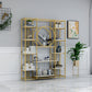 Glam Style Metal Bookshelf Etagere Open Shelf Bookcase for Home Clearhalo 'Bookcases' 'furn' 'furn_bookcases' 'Furniture' 'furniture_bookcases' 'Office Furniture' 5035076
