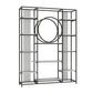 Glam Style Metal Bookshelf Etagere Open Shelf Bookcase for Home 59.1"L x 11.8"W x 70.9"H Black Clearhalo 'Bookcases' 'furn' 'furn_bookcases' 'Furniture' 'furniture_bookcases' 'Office Furniture' 5035078