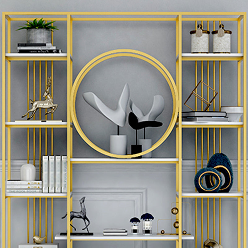 Glam Style Metal Bookshelf Etagere Open Shelf Bookcase for Home Clearhalo 'Bookcases' 'furn' 'furn_bookcases' 'Furniture' 'furniture_bookcases' 'Office Furniture' 5035081
