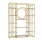 Glam Style Metal Bookshelf Etagere Open Shelf Bookcase for Home 59.1"L x 11.8"W x 70.9"H Gold Clearhalo 'Bookcases' 'furn' 'furn_bookcases' 'Furniture' 'furniture_bookcases' 'Office Furniture' 5035084