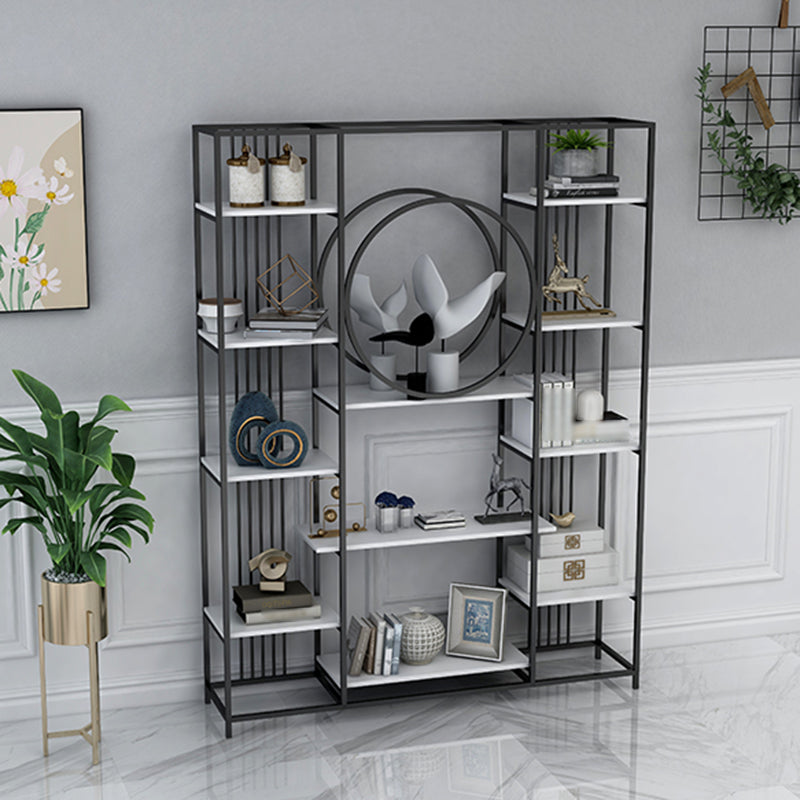 Glam Style Metal Bookshelf Etagere Open Shelf Bookcase for Home Clearhalo 'Bookcases' 'furn' 'furn_bookcases' 'Furniture' 'furniture_bookcases' 'Office Furniture' 5035086