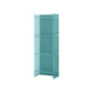 Acrylic Closed Back Standard Bookshelf Glam Vertical Bookshelf 15.7"L x 9.8"W x 46.5"H Aqua Clearhalo 'Bookcases' 'furn' 'furn_bookcases' 'Furniture' 'furniture_bookcases' 'Office Furniture' 5035096