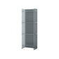 Acrylic Closed Back Standard Bookshelf Glam Vertical Bookshelf 15.7"L x 9.8"W x 46.5"H Grey Clearhalo 'Bookcases' 'furn' 'furn_bookcases' 'Furniture' 'furniture_bookcases' 'Office Furniture' 5035101