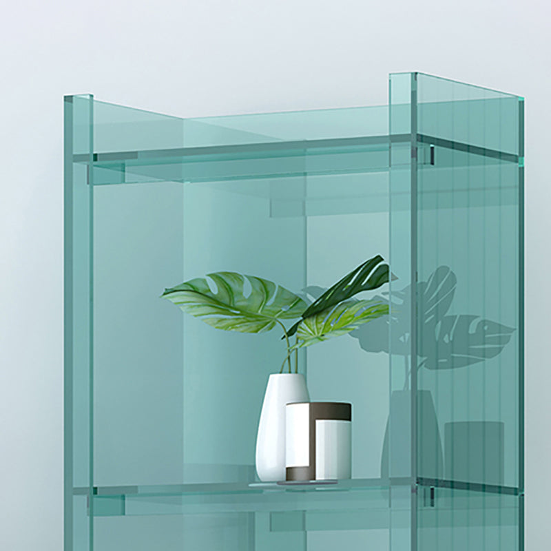 Acrylic Closed Back Standard Bookshelf Glam Vertical Bookshelf Clearhalo 'Bookcases' 'furn' 'furn_bookcases' 'Furniture' 'furniture_bookcases' 'Office Furniture' 5035103