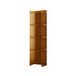 Acrylic Closed Back Standard Bookshelf Glam Vertical Bookshelf 15.7"L x 9.8"W x 59.8"H Brown Clearhalo 'Bookcases' 'furn' 'furn_bookcases' 'Furniture' 'furniture_bookcases' 'Office Furniture' 5035104