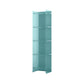Acrylic Closed Back Standard Bookshelf Glam Vertical Bookshelf 15.7"L x 9.8"W x 59.8"H Aqua Clearhalo 'Bookcases' 'furn' 'furn_bookcases' 'Furniture' 'furniture_bookcases' 'Office Furniture' 5035108