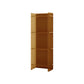 Acrylic Closed Back Standard Bookshelf Glam Vertical Bookshelf 15.7"L x 9.8"W x 46.5"H Brown Clearhalo 'Bookcases' 'furn' 'furn_bookcases' 'Furniture' 'furniture_bookcases' 'Office Furniture' 5035113