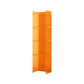 Acrylic Closed Back Standard Bookshelf Glam Vertical Bookshelf 15.7"L x 9.8"W x 59.8"H Orange Clearhalo 'Bookcases' 'furn' 'furn_bookcases' 'Furniture' 'furniture_bookcases' 'Office Furniture' 5035115