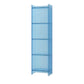Acrylic Closed Back Standard Bookshelf Glam Vertical Bookshelf 15.7"L x 9.8"W x 59.8"H Blue Clearhalo 'Bookcases' 'furn' 'furn_bookcases' 'Furniture' 'furniture_bookcases' 'Office Furniture' 5035119