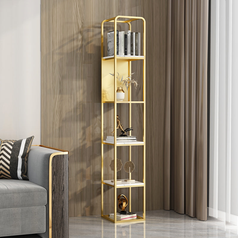 Glam Style Metal Bookshelf Open Etagere Shelf Bookcase for Home Office Clearhalo 'Bookcases' 'furn' 'furn_bookcases' 'Furniture' 'furniture_bookcases' 'Office Furniture' 5035124