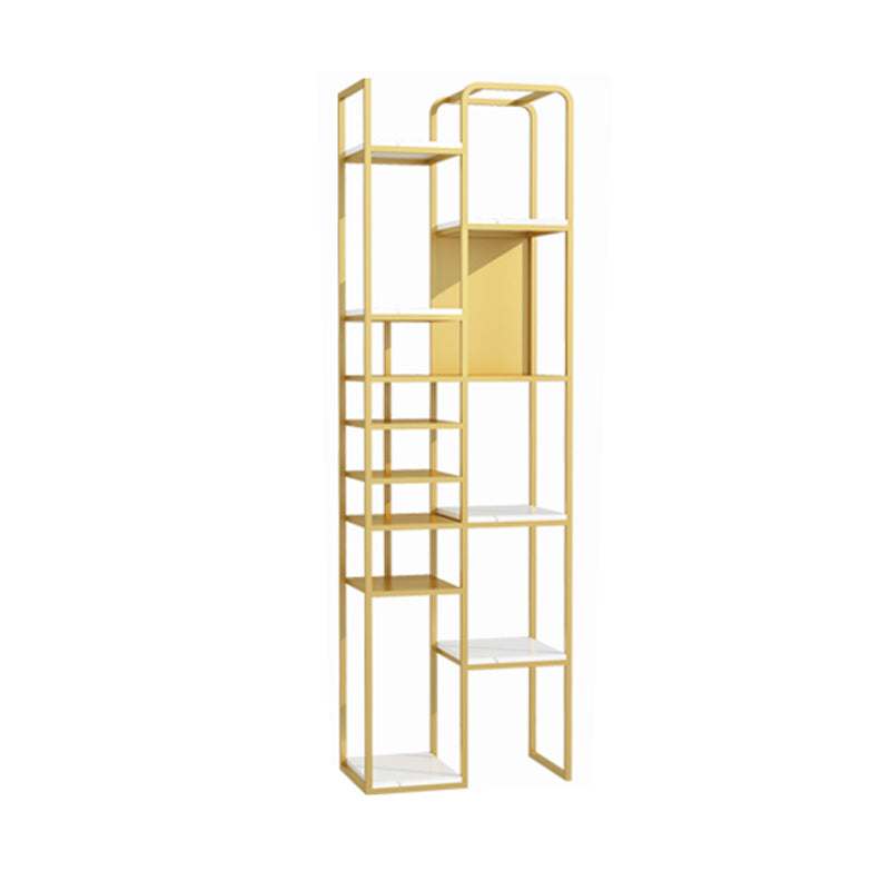 Glam Style Metal Bookshelf Open Etagere Shelf Bookcase for Home Office Clearhalo 'Bookcases' 'furn' 'furn_bookcases' 'Furniture' 'furniture_bookcases' 'Office Furniture' 5035133