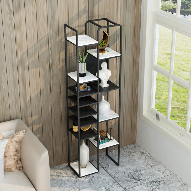 Glam Style Metal Bookshelf Open Etagere Shelf Bookcase for Home Office Clearhalo 'Bookcases' 'furn' 'furn_bookcases' 'Furniture' 'furniture_bookcases' 'Office Furniture' 5035140