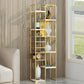 Glam Style Metal Bookshelf Open Etagere Shelf Bookcase for Home Office Clearhalo 'Bookcases' 'furn' 'furn_bookcases' 'Furniture' 'furniture_bookcases' 'Office Furniture' 5035143