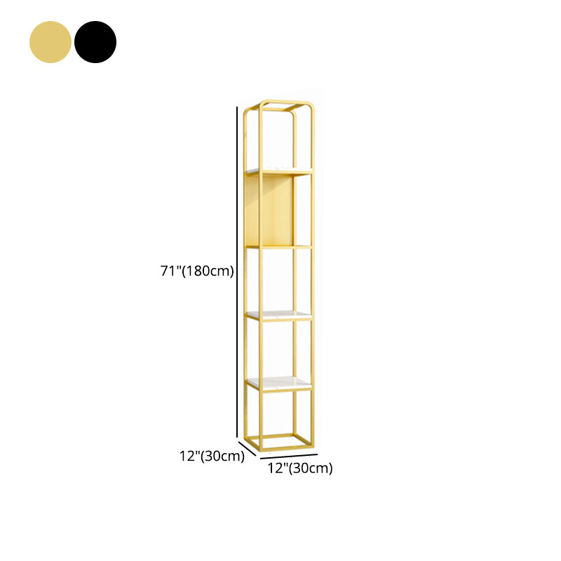 Glam Style Metal Bookshelf Open Etagere Shelf Bookcase for Home Office Clearhalo 'Bookcases' 'furn' 'furn_bookcases' 'Furniture' 'furniture_bookcases' 'Office Furniture' 5035144