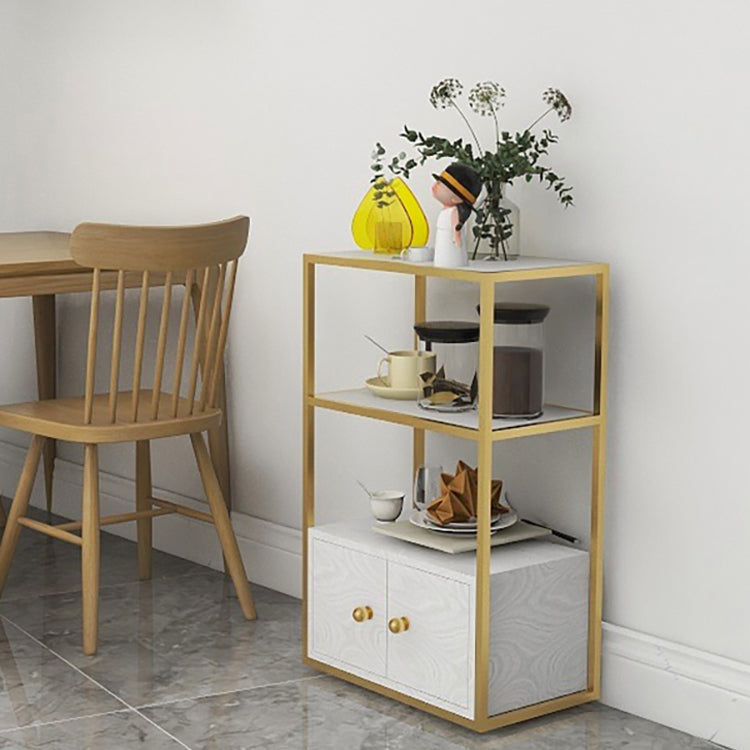 Glam Style Open Bookshelf Etagere Shelf Bookcase with Cabinet for Home Clearhalo 'Bookcases' 'furn' 'furn_bookcases' 'Furniture' 'furniture_bookcases' 'Office Furniture' 5035151