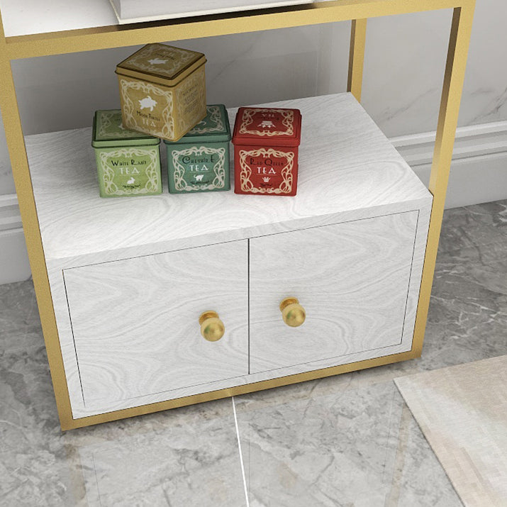 Glam Style Open Bookshelf Etagere Shelf Bookcase with Cabinet for Home Clearhalo 'Bookcases' 'furn' 'furn_bookcases' 'Furniture' 'furniture_bookcases' 'Office Furniture' 5035156