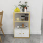 Glam Style Open Bookshelf Etagere Shelf Bookcase with Cabinet for Home Clearhalo 'Bookcases' 'furn' 'furn_bookcases' 'Furniture' 'furniture_bookcases' 'Office Furniture' 5035159