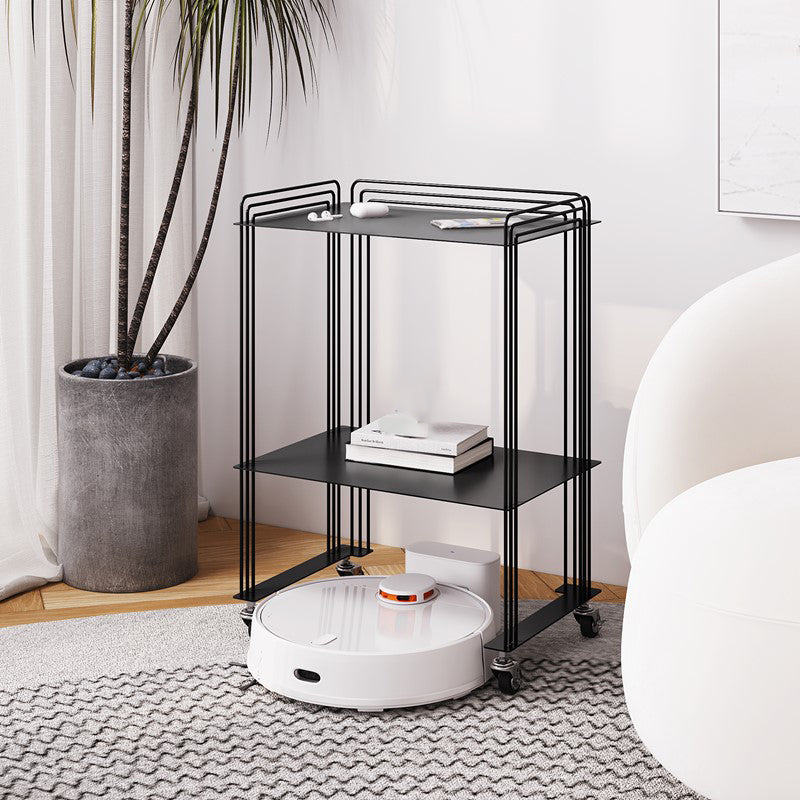 Scandinavian Geometric Bookcase Metal Shelves Included Bookshelf,26" H x 11.8" W Matte Black Clearhalo 'Bookcases' 'furn' 'furn_bookcases' 'Furniture' 'furniture_bookcases' 'Office Furniture' 5035165