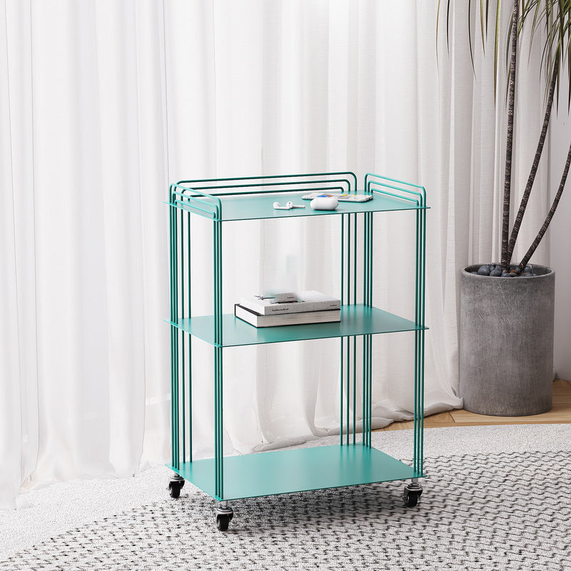 Scandinavian Geometric Bookcase Metal Shelves Included Bookshelf,26" H x 11.8" W Blue Clearhalo 'Bookcases' 'furn' 'furn_bookcases' 'Furniture' 'furniture_bookcases' 'Office Furniture' 5035169