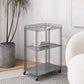 Scandinavian Geometric Bookcase Metal Shelves Included Bookshelf,26" H x 11.8" W Grey Clearhalo 'Bookcases' 'furn' 'furn_bookcases' 'Furniture' 'furniture_bookcases' 'Office Furniture' 5035171