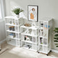 Scandinavian Metal Open Etagere Bookshelf with Iron Frame and Shelf Clearhalo 'Bookcases' 'Furniture' 'furniture_bookcases' 'Office Furniture' 5035180