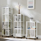 Scandinavian Metal Open Etagere Bookshelf with Iron Frame and Shelf Clearhalo 'Bookcases' 'Furniture' 'furniture_bookcases' 'Office Furniture' 5035196