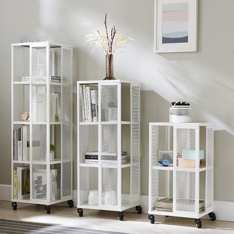 Scandinavian Metal Open Etagere Bookshelf with Iron Frame and Shelf Clearhalo 'Bookcases' 'Furniture' 'furniture_bookcases' 'Office Furniture' 5035196