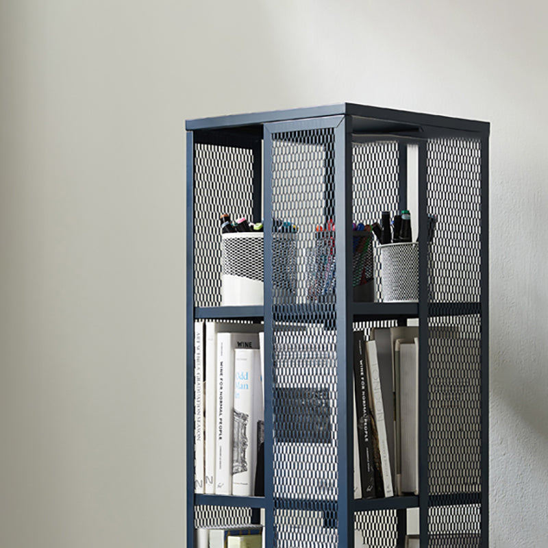 Scandinavian Metal Open Etagere Bookshelf with Iron Frame and Shelf Clearhalo 'Bookcases' 'Furniture' 'furniture_bookcases' 'Office Furniture' 5035198