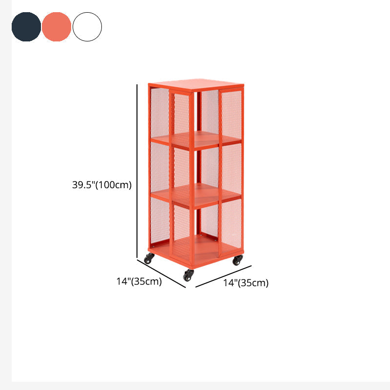 Scandinavian Metal Open Etagere Bookshelf with Iron Frame and Shelf Clearhalo 'Bookcases' 'Furniture' 'furniture_bookcases' 'Office Furniture' 5035210