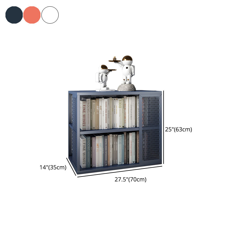 Scandinavian Metal Open Etagere Bookshelf with Iron Frame and Shelf Clearhalo 'Bookcases' 'Furniture' 'furniture_bookcases' 'Office Furniture' 5035212