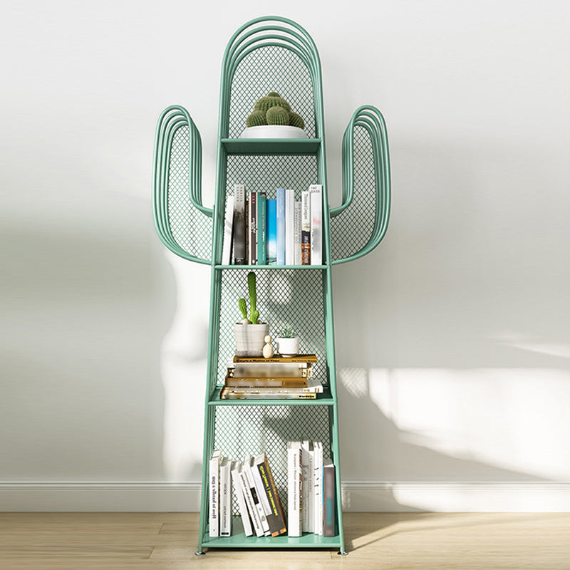 18.1"L Scandinavian Style Standard Bookcase Metal Closed Back Bookshelf Clearhalo 'Bookcases' 'furn' 'furn_bookcases' 'Furniture' 'furniture_bookcases' 'Office Furniture' 5035215