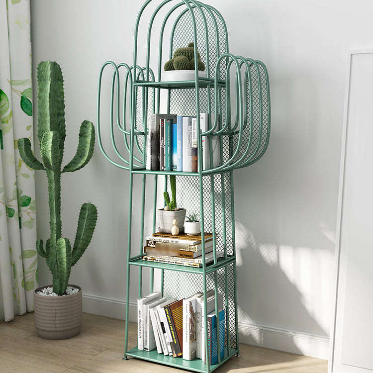 18.1"L Scandinavian Style Standard Bookcase Metal Closed Back Bookshelf Clearhalo 'Bookcases' 'furn' 'furn_bookcases' 'Furniture' 'furniture_bookcases' 'Office Furniture' 5035217