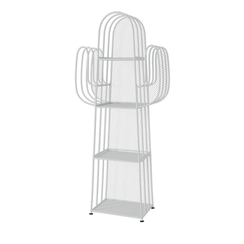 18.1"L Scandinavian Style Standard Bookcase Metal Closed Back Bookshelf White Clearhalo 'Bookcases' 'furn' 'furn_bookcases' 'Furniture' 'furniture_bookcases' 'Office Furniture' 5035218