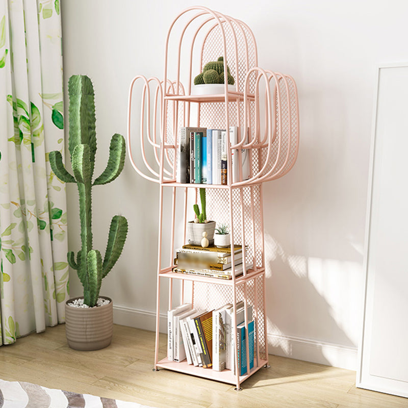 18.1"L Scandinavian Style Standard Bookcase Metal Closed Back Bookshelf Clearhalo 'Bookcases' 'furn' 'furn_bookcases' 'Furniture' 'furniture_bookcases' 'Office Furniture' 5035221