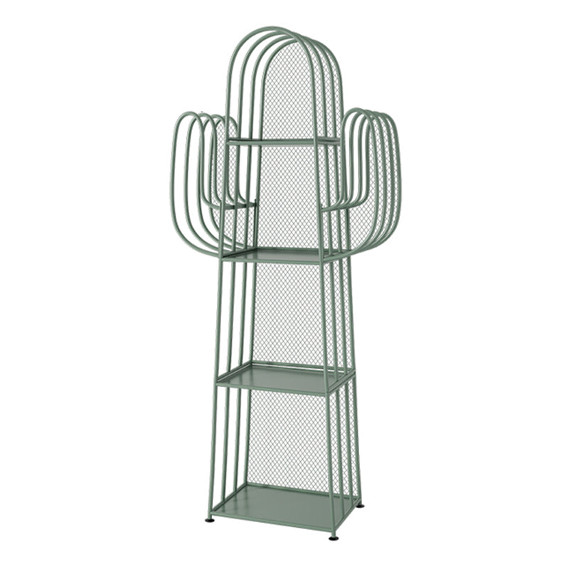 18.1"L Scandinavian Style Standard Bookcase Metal Closed Back Bookshelf Green Clearhalo 'Bookcases' 'furn' 'furn_bookcases' 'Furniture' 'furniture_bookcases' 'Office Furniture' 5035222