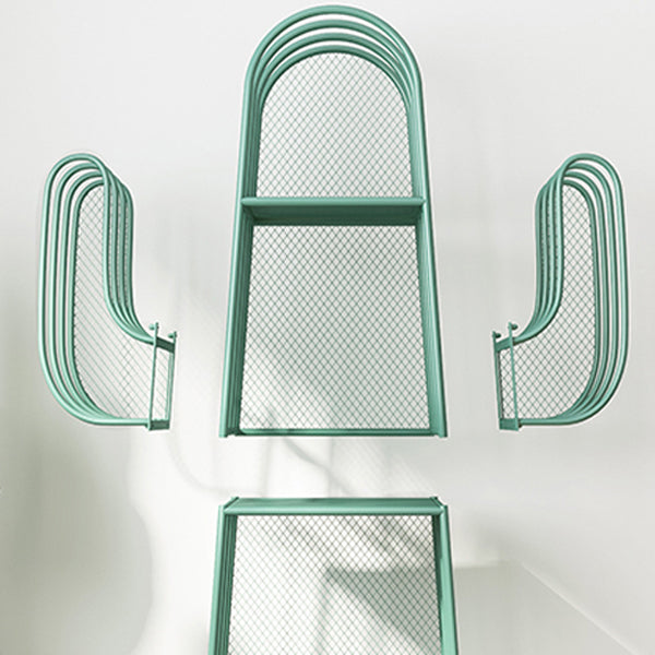 18.1"L Scandinavian Style Standard Bookcase Metal Closed Back Bookshelf Clearhalo 'Bookcases' 'furn' 'furn_bookcases' 'Furniture' 'furniture_bookcases' 'Office Furniture' 5035225