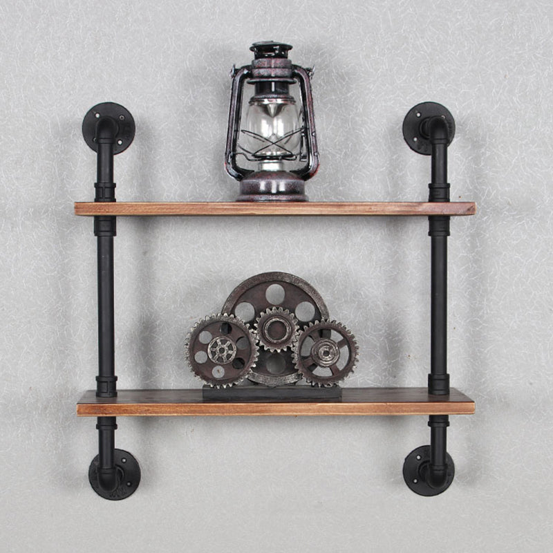 Metal Floating Bookcase Industrial Style Closed Back Shelf for Home Office 23.6"L x 7.9"W x 23.6"H Clearhalo 'Bookcases' 'furn' 'furn_bookcases' 'Furniture' 'furniture_bookcases' 'Office Furniture' 5035236