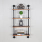 Metal Floating Bookcase Industrial Style Closed Back Shelf for Home Office 23.6"L x 7.9"W x 47.2"H Clearhalo 'Bookcases' 'furn' 'furn_bookcases' 'Furniture' 'furniture_bookcases' 'Office Furniture' 5035239