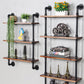 Metal Floating Bookcase Industrial Style Closed Back Shelf for Home Office Clearhalo 'Bookcases' 'furn' 'furn_bookcases' 'Furniture' 'furniture_bookcases' 'Office Furniture' 5035240